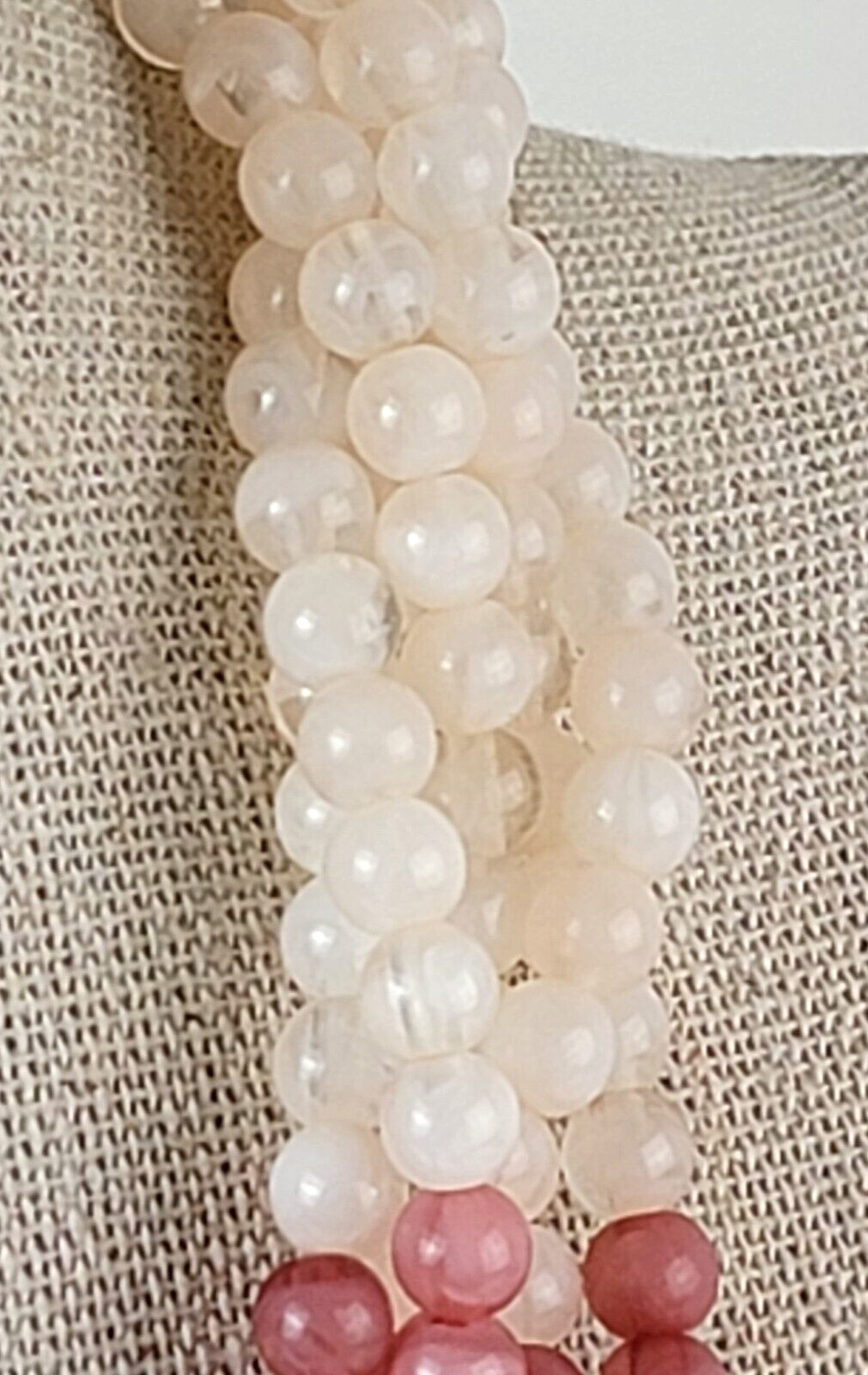 Chunky Multicolor Ombre Gradient Beaded Necklace … - image 4