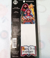 NMI Needle Magic Counted Cross Stitch Bookmark Kit Christmas Away in a Manger