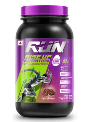 Run Protein Powder RUN Natural Egg White Protein Powder, 27g Protein, Lactose Free, 2.20 ...