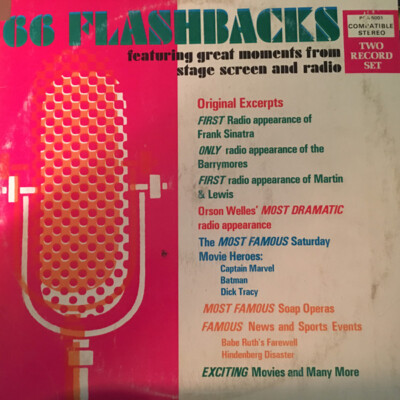 66 Flashbacks LP Record Various Artists Vinyl 33 RPM Orson Welles Frank Sinatra