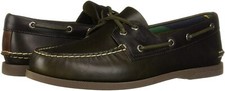 Zapatos de barco universitarios Sperry Top-Sider A/O 2 ojos para hombre, tallas STS21634 oliva/B