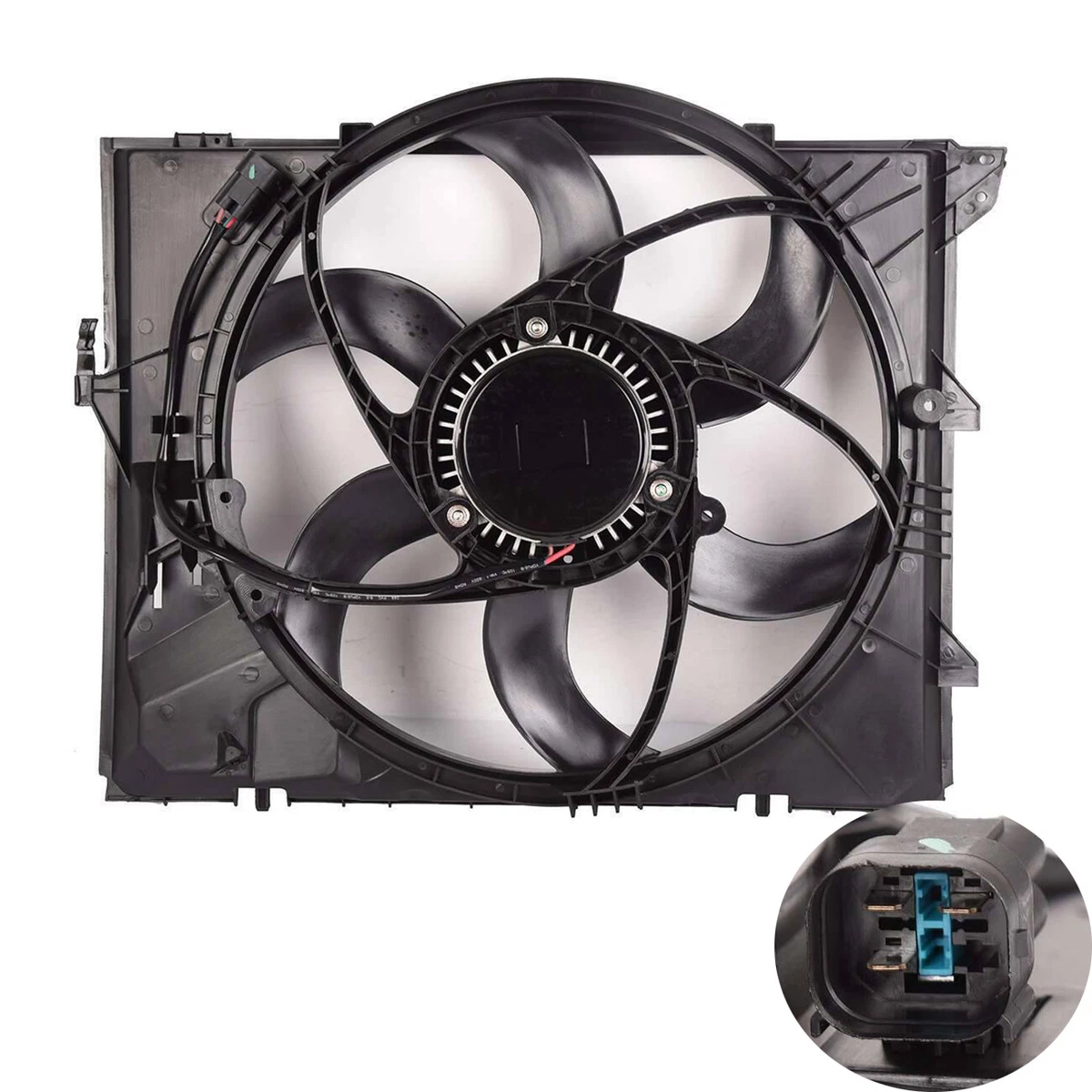 3Pin Cooling Fan Assembly Brushless Motor 400W for BMW E90 2006-13 