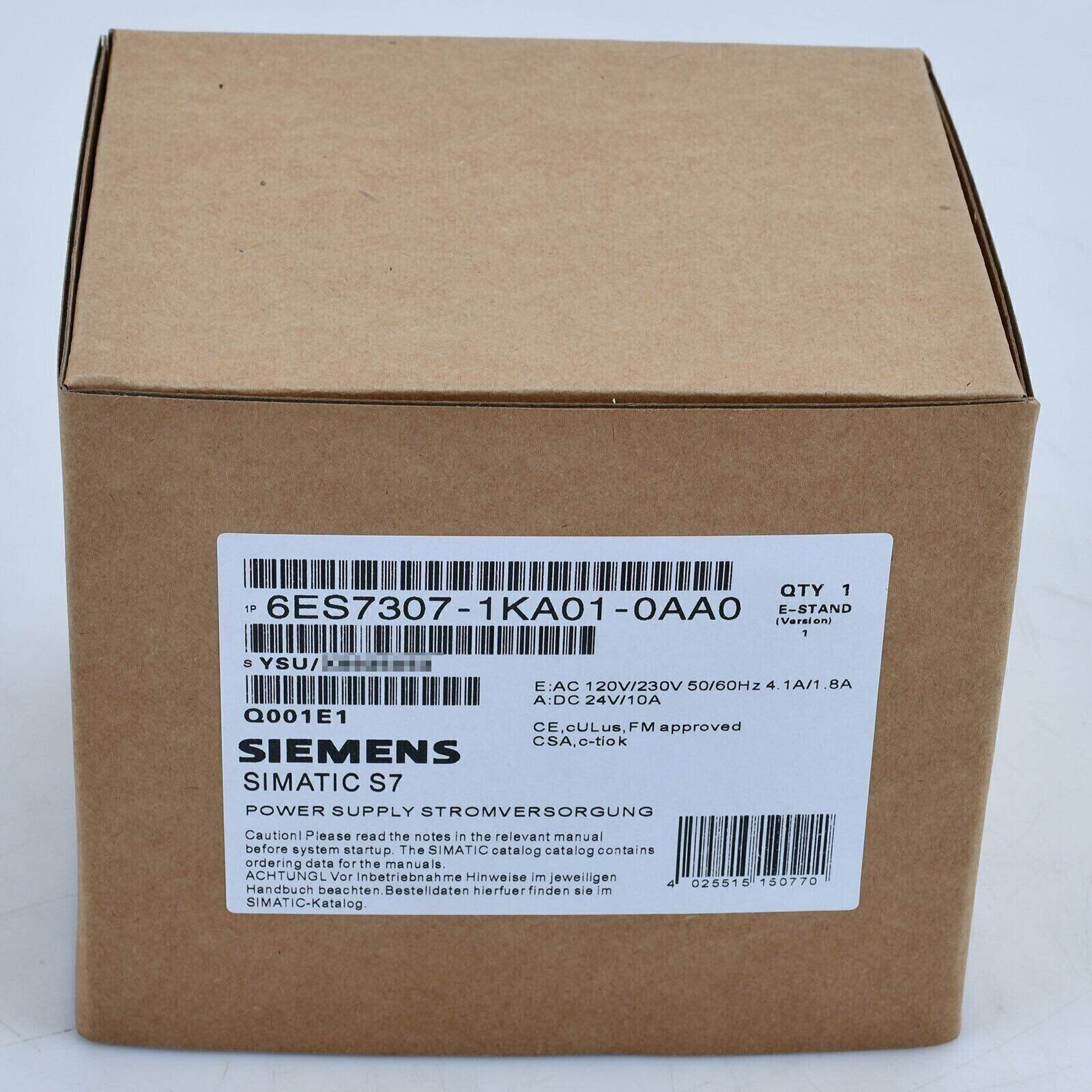 1PC NEW IN BOX Siemens SIMATIC S7 6ES7 307-1KA01-0AA0 6ES7307-1KA01-0AA0