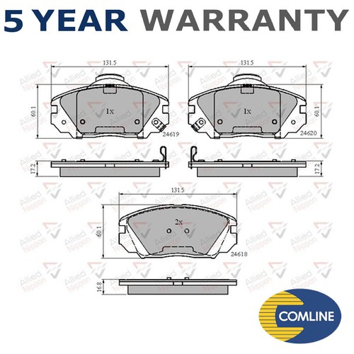 Allied Nippon Front Brake Pads Set Fits Hyundai Sonata 20052015 Grandeur 2005 eBay