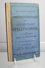 Antique 1880 Elementary Spelling Book Noah Webster Childrens Hardcover Text Book