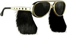 Rock n Roll Glasses with Sideburns