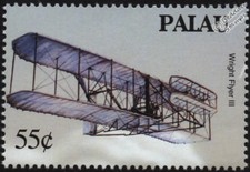 1904-05 Orville & Wilbur WRIGHT FLYER III Aircraft Stamp (2003 Palau)