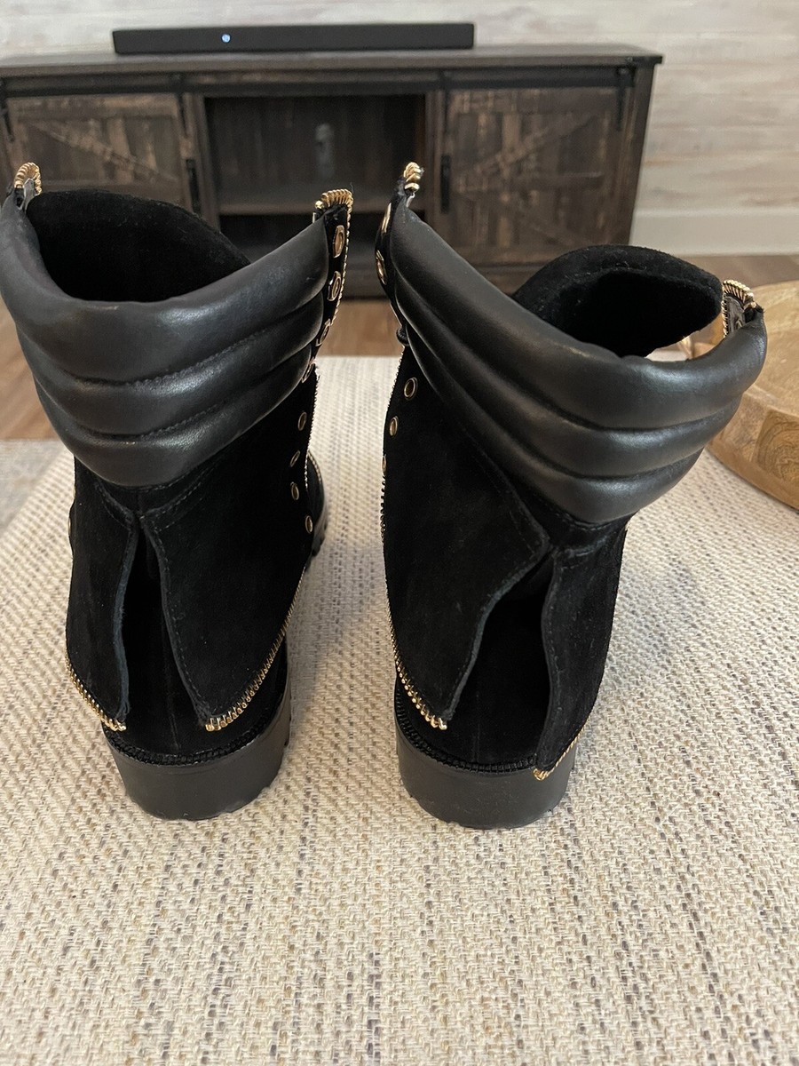 PRSVR Elevated Black Suede Boots Designed In LA Men display picture 2