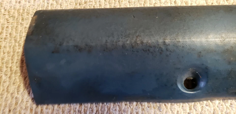 1968 69  DODGE CORONET PLYMOUTH ROADRUNNER NON RALLYE DASH GLOVE BOX DOOR BLUE  - Image 4 of 4