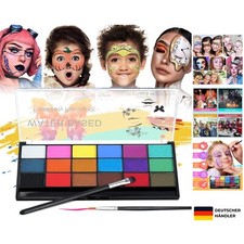 Janolia Gesichtsfarbe Kinderschminken Set, Body Painting Face Paint, Faschingsfa