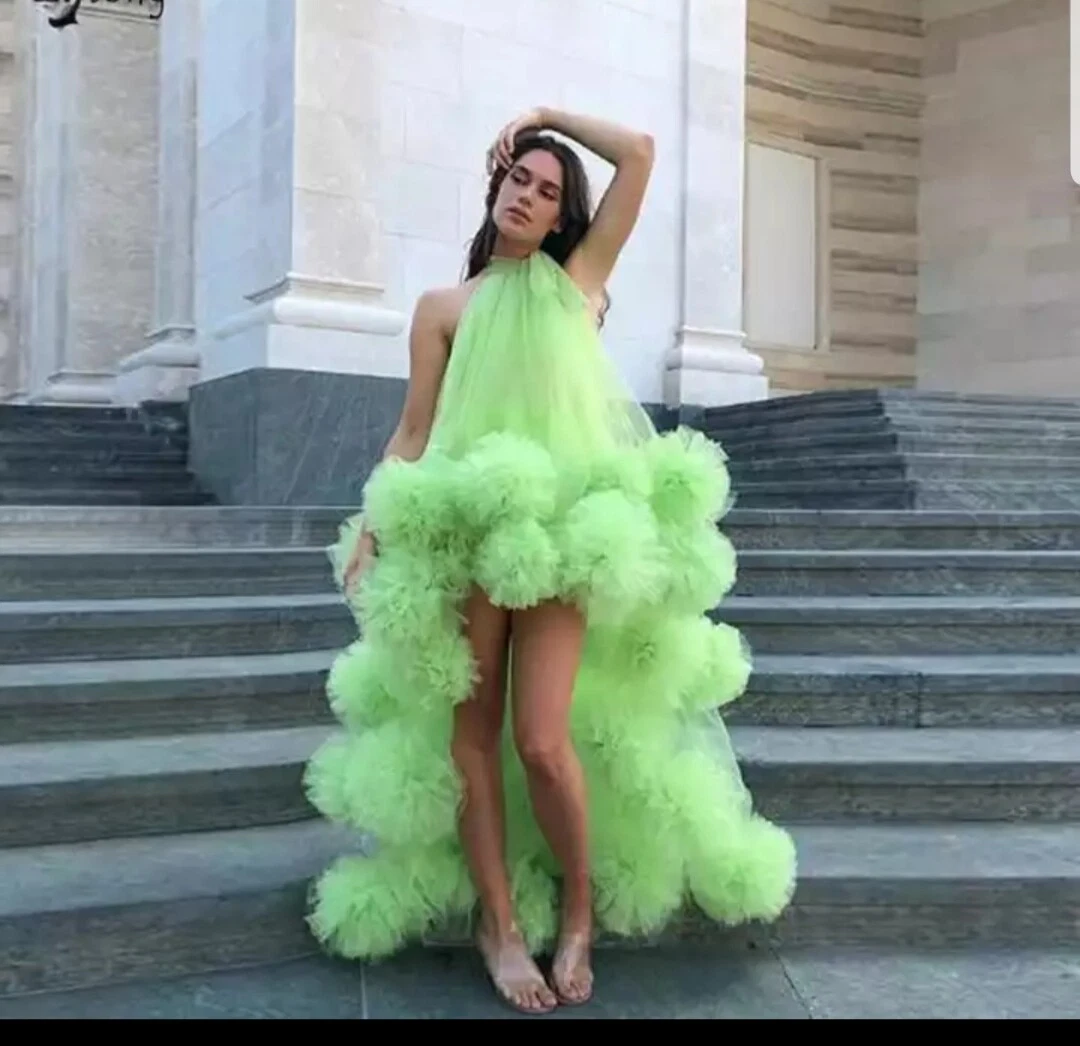Neon green party clearance dress