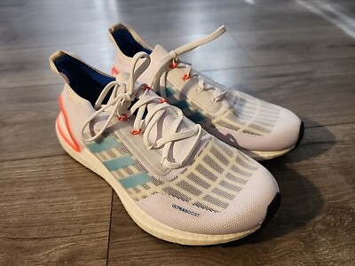 Adidas Ultra Boost Summer.RDY White Blue Orange Size 7 Running Shoes