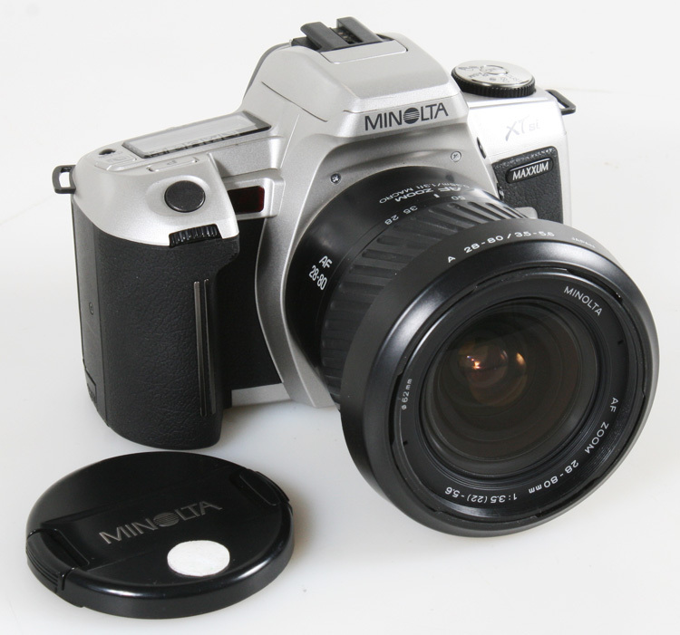 MINOLTA MAXXUM XTSI WITH 28-80MM LENS WITH FRONT CAP/HOOD | eBay