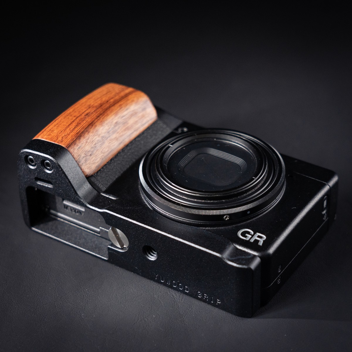Wood Camera Grip For RICOH GR3 GRIII GR3X Camera with Aluminum