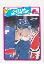 88/89 OPC...GAETAN DUCHESNE...CARD # 208...NORDIQUES...FREE COMBINED SHIPPING
