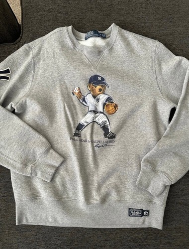 Ralph Lauren Yankees Ltd Limited Edition MLB Polo Bear Crewneck crew sweatshirt
