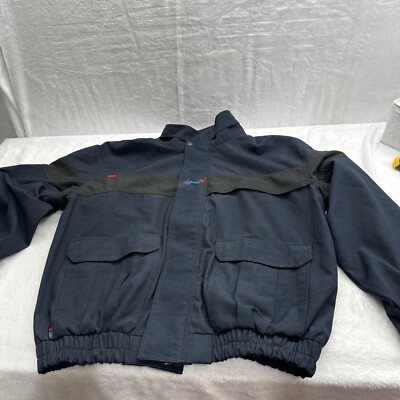 Workrite Benchmark Jacket Xl- R 320nmx60nb Blue Nomex 28 L 28 Ch 25 sleeve Ykk Z