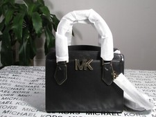 NWT Michael Kors Leather Mott Medium Satchel Messenger Crossbody Bag