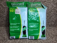 lot of 2 Bissell U800PK10 BigGreen Commercial Vacuum Cleaner Bags 10 Counts