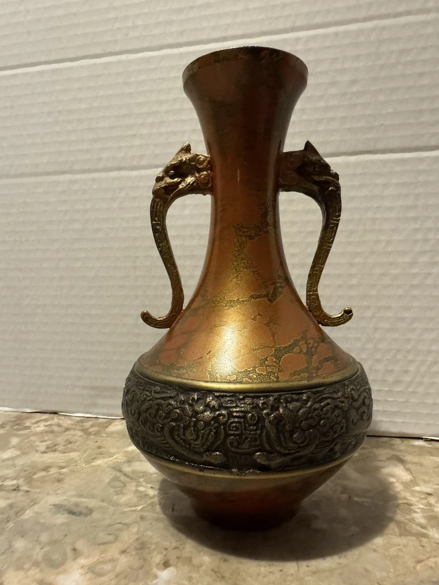 古い大ぶりな銅器 アンティーク 日本古純銅大花器 古董黄铜日本花瓶1900-1940 | eBay