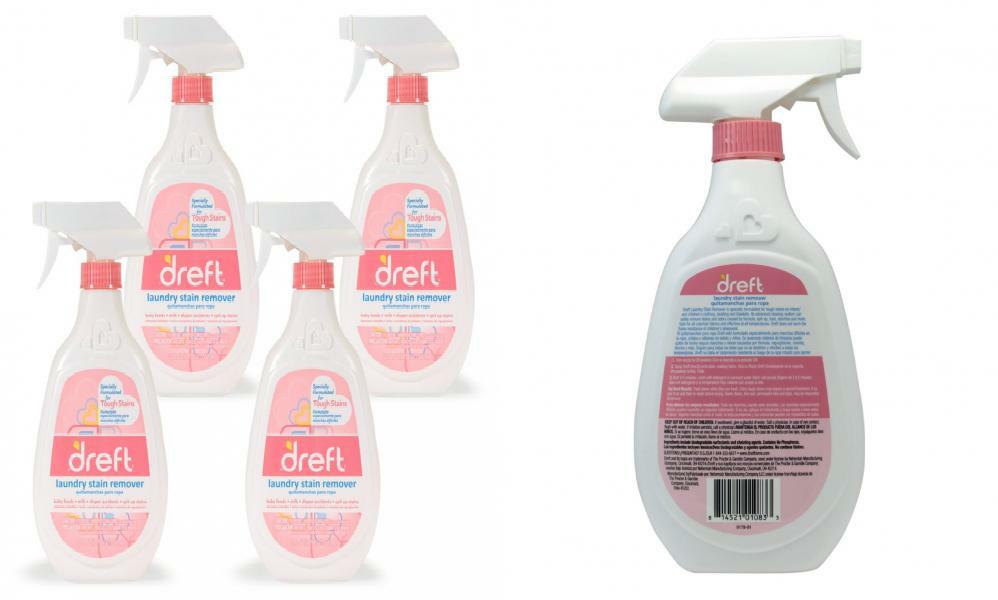 Dreft Baby Laundry Instant Stain Remover Spray for Clothes, 22 Fluid