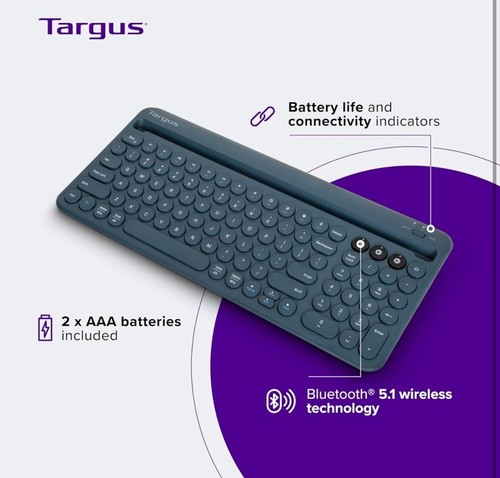 Targus PKB86702US Bluetooth Tablet Phone Computer Wireless Keyboard Stand Apple - Picture 4 of 7