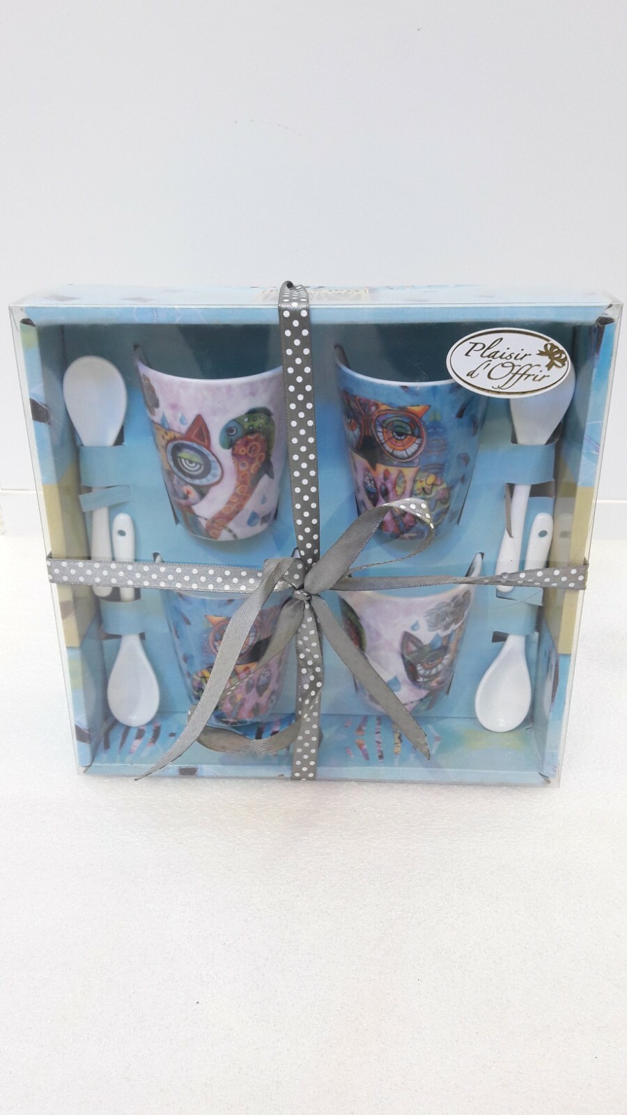 Coffret tasses à café en porcelaine Allen : savourez votre expresso matinal en duo ou entre amis