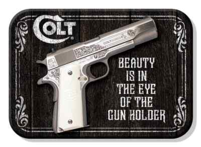 #ad #ad Colt Beauty Is In The Eye Of The Gun Holder Sign Refrigerator Magnet 2.5 x 3.5In $5.00