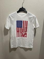 NWT Gap Kids Organic Cotton Graphic Baseball USA Flag T-shirt XXL 14-16