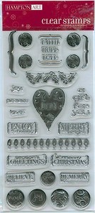 25 stamps hampton Art clear stamps (seasonal) (729632105265)
