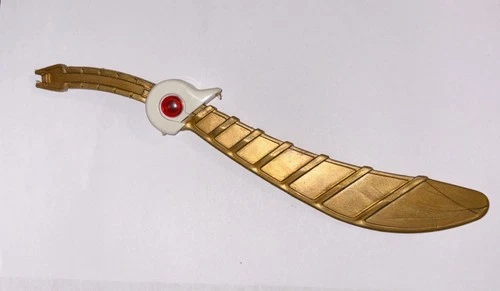 VTG Power Rangers Tigerzord Sword MMPR 1994 White Part Tail Gold Red Orb 90s Toy