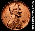 1957-D Lincoln Wheat Cent - Choice Gem Brilliant Unc  No Reserve  #K1282