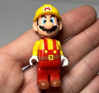 K NEX Nintendo Super Mario Maker Builder Mario Mini Action Figure Toy Yellow Red