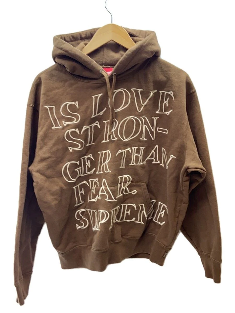 Sweat à capuche Supreme marron S occasion
