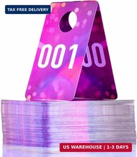 Live Plastic Number Tags Consecutive Live Number Tag, 1.97x3.15 Inch 5x8cm ,Nor