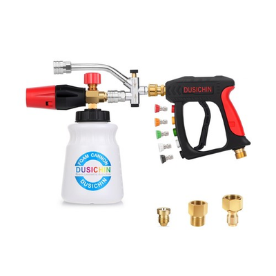 #ad DUSICHIN Short Wand Pressure Washer Gun Foam Cannon 1 4quot; Quick Connector Pres... $66.23