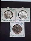 ASE'S 1986,1994,1996 .999 Fine Silver Lot Of 3 💎 Key Dates