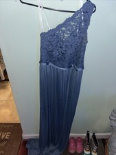 davids bridal bridesmaid dress Gray Blue Color