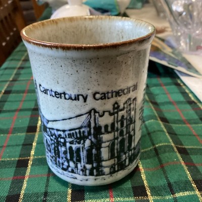   NICE DUNOON CERAMICS SCOTLAND MADE CANTERBURY CATHEDRAL COFFEE-TEA MUG 