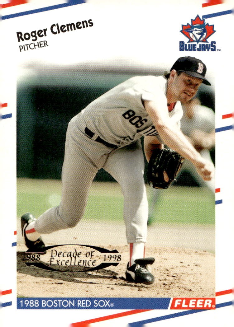 1998 Fleer Tradition #3 DE Roger Clemens Decade of Excellence