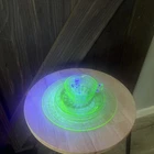 Vintage Anchor Hocking Block Optic Green Depression Uranium Plate, Cup & Saucer