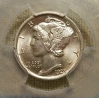 PCGS MS62FB 1923 MERCURY DIME 90% SILVER FULL BANDS BU UNCIRCULATED