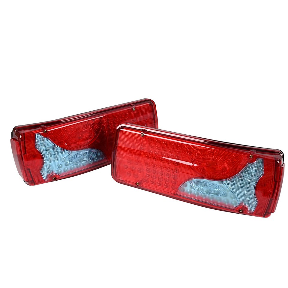 2x Trailer Lamp Caravan Van Truck 12V LED Rear Tail Lights Indicator ...