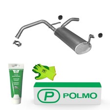 POLMO Auspuff Endschalldämpfer mit E-Prüfzeichen /1416