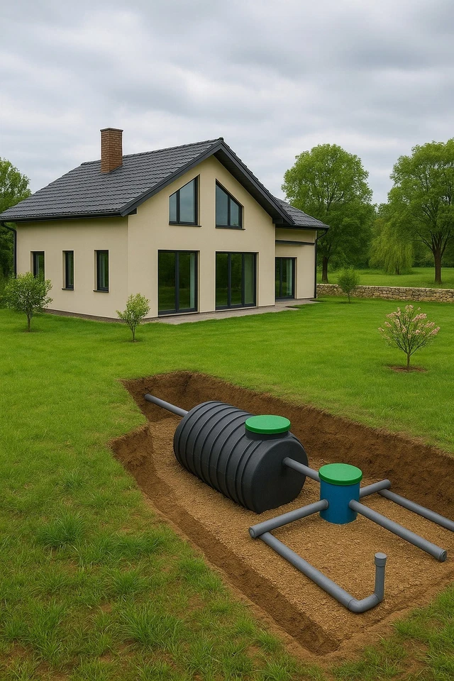 KleinKläranlage 3000L Komplettset mit Drainage 60m für 6 Personen CE - Bild 3 von 4