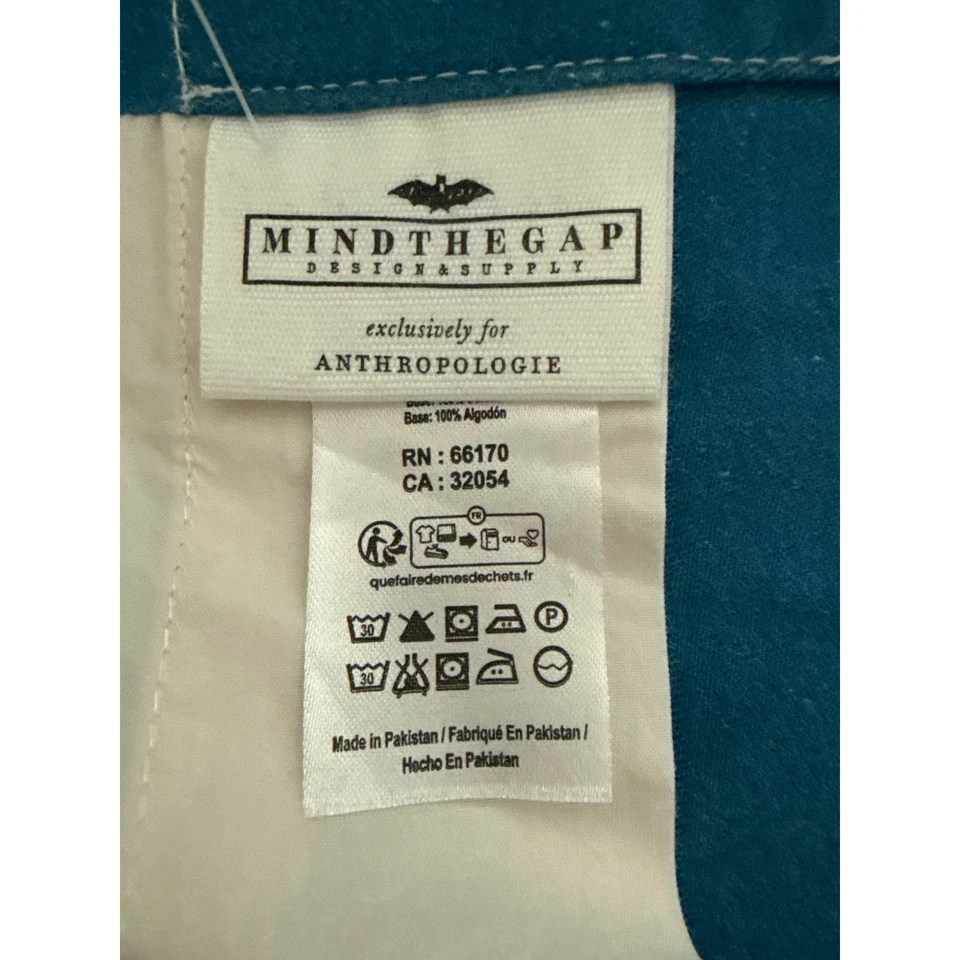 NOVO Conjunto de Cortinas de Algodão Estampado Anthropologie MINDTHEGAP Competição 50”x94” - Imagem 4 de 4