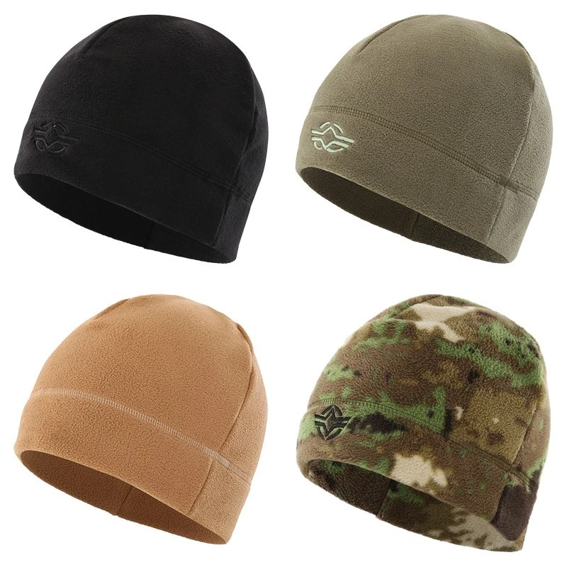 Tactical Beanie Hat Polar Fleece Watch Cap Camo Hunting Shooting Sniper Headwear - Image 3 of 4