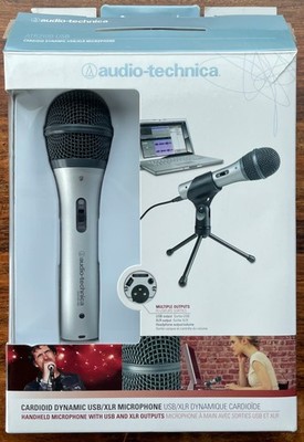 Audio-Technica ATR2100-USB Cardioid Dynamic USB/XLR Microphone OPEN BOX