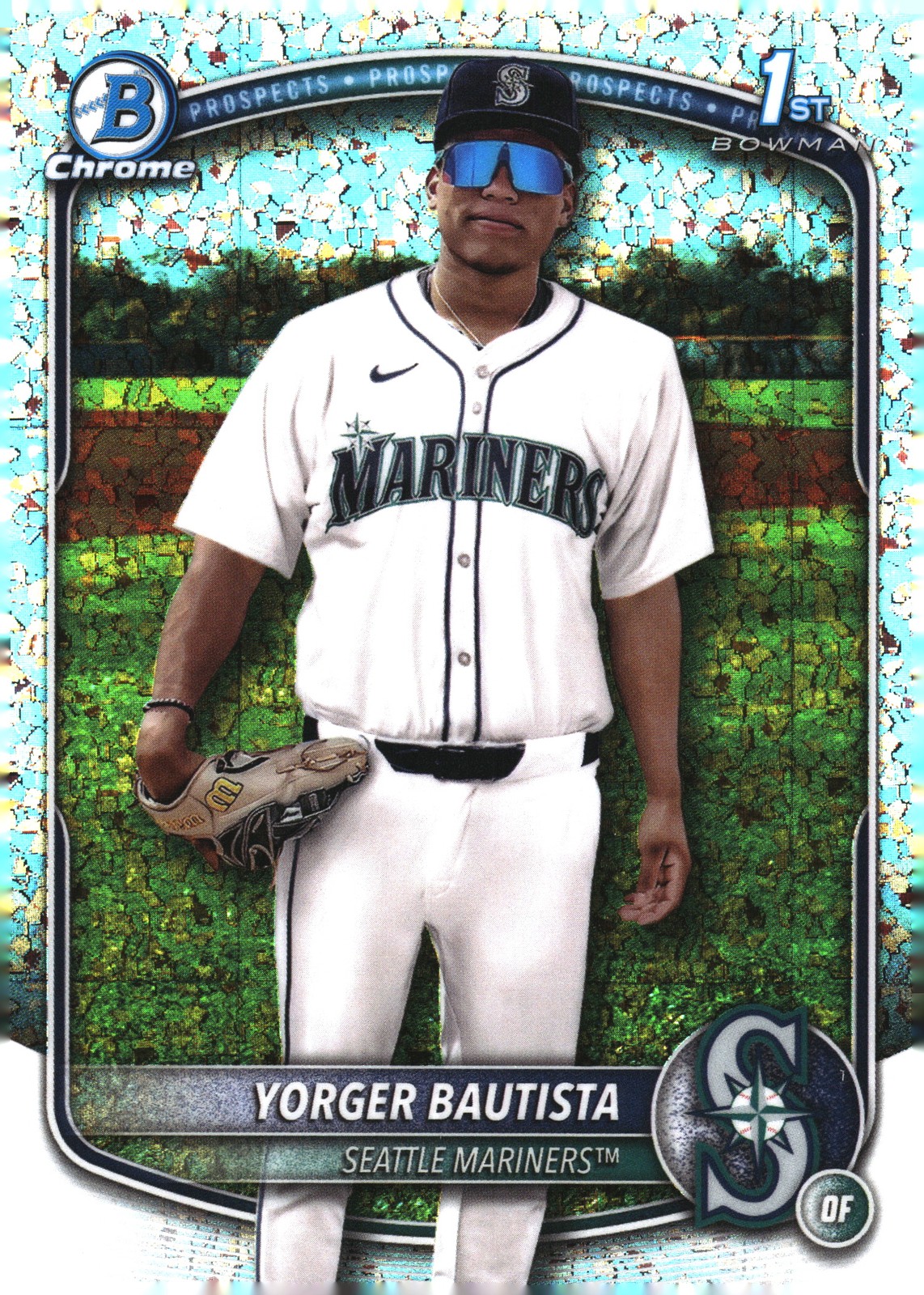 2025 Bowman Chrome #BCP-194 Yorger Bautista Prospects Mini-Diamond