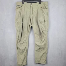 Truewerk Work Pants Mens 38x30 Gray Stretch Embroidered Logo Outdoor Workwear